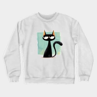 Black Cat Crewneck Sweatshirt